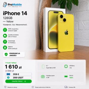 iPhone 14 128GB Yellow