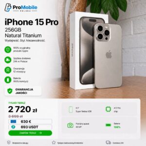 iPhone 15 Pro 256GB Natural Titanium