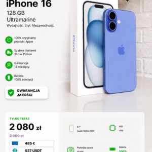 iPhone 16 128GB Ultramarine