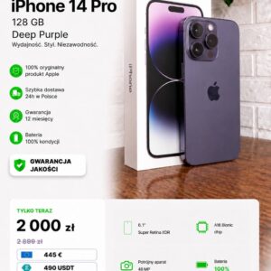 iPhone 14 Pro 128GB Deep Purple