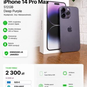 iPhone 14 Pro Max 512GB Deep Purple