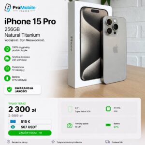 iPhone 15 Pro 256GB Natural Titanium