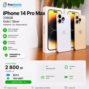 iPhone 14 Pro Max 256GB Gold / Silver