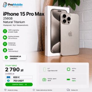 iPhone 15 Pro Max 256GB Natural Titanium