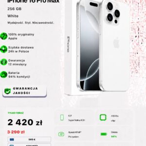 iPhone 16 Pro Max 256 GB White 🤍