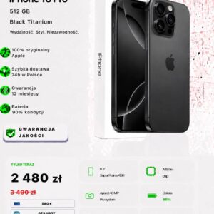 iPhone 16 Pro 512 GB Black Titanium