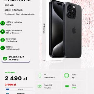 iPhone 15 Pro 256 GB Black Titanium
