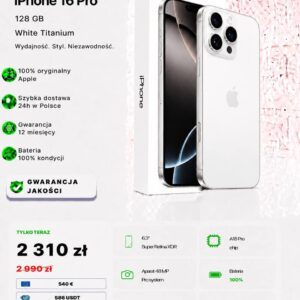 iPhone 16 Pro 128 GB White Titanium