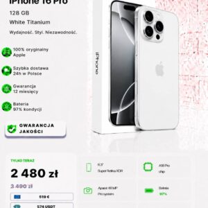 iPhone 16 Pro 128 GB White Titanium