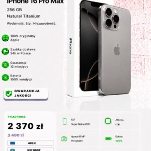 iPhone 16 Pro Max 256 GB Natural Titanium