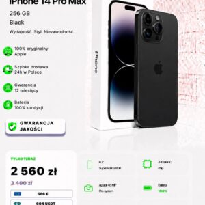 iPhone 14 Pro Max 256 GB Black