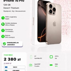 iPhone 16 Pro 128 GB Desert Titanium