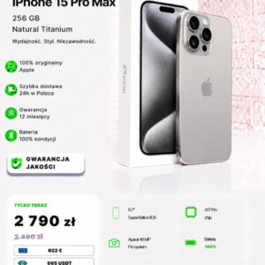 iPhone 15 Pro Max 256 GB Natural Titanium