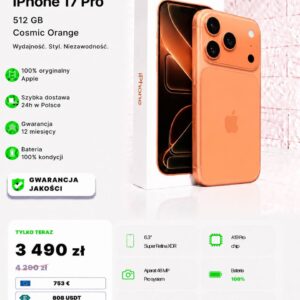 iPhone 17 Pro 512 GB Cosmic Orange