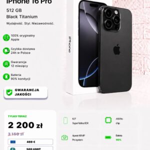 iPhone 16 Pro 512 GB Black Titanium