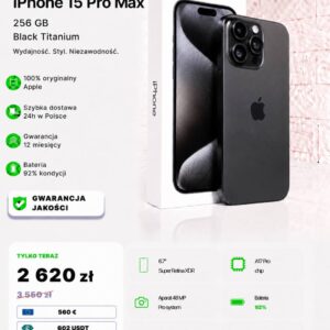 iPhone 15 Pro Max 256 GB Black Titanium
