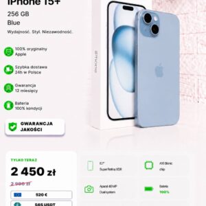iPhone 15 Plus 256 GB Blue