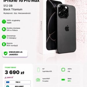 iPhone 16 Pro Max 512 GB Black Titanium