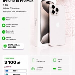iPhone 15 Pro Max 1 TB White Titanium