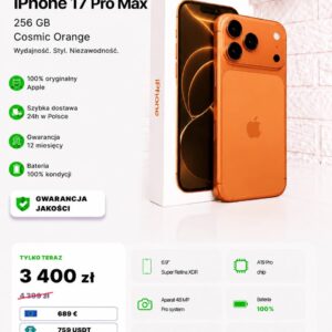iPhone 17 Pro Max 256 GB — Cosmic Orange