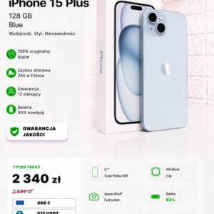iPhone 15 Plus 128 GB — Blue